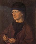 Albrecht Durer Albrech Durer the Elder with Rosary oil painting artist